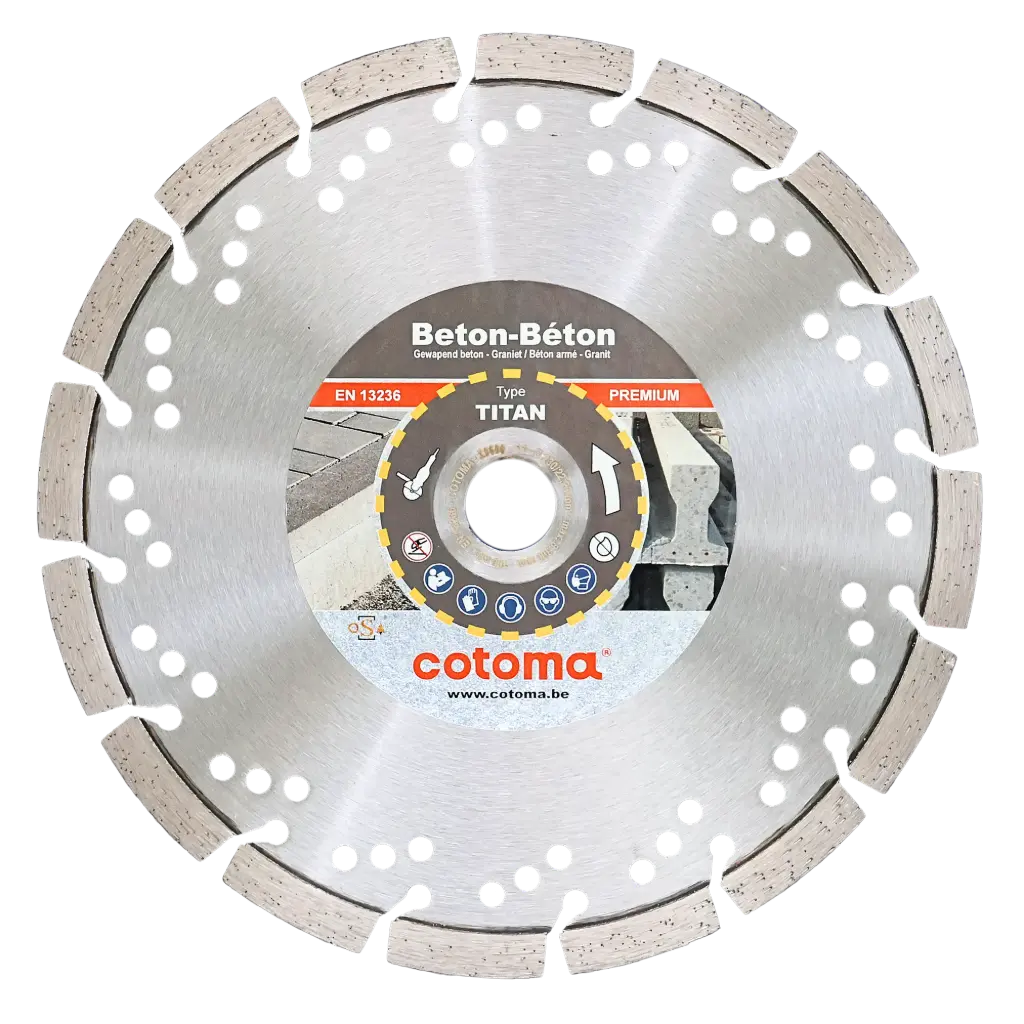 TITAN-230-22,23 Diamantzaag beton, gewapend PREMIUM