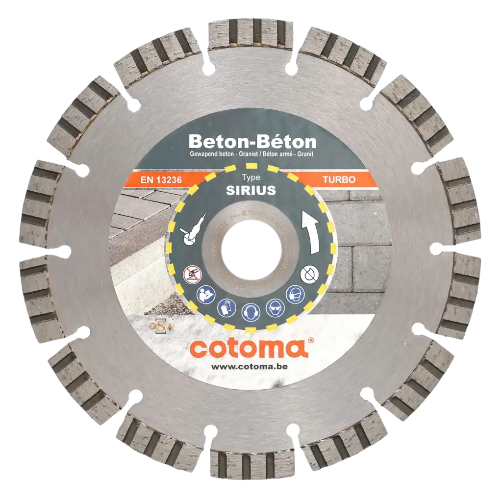 SIRIUS-150-22,23 Diamantzaag gewapend beton en graniet TURBO