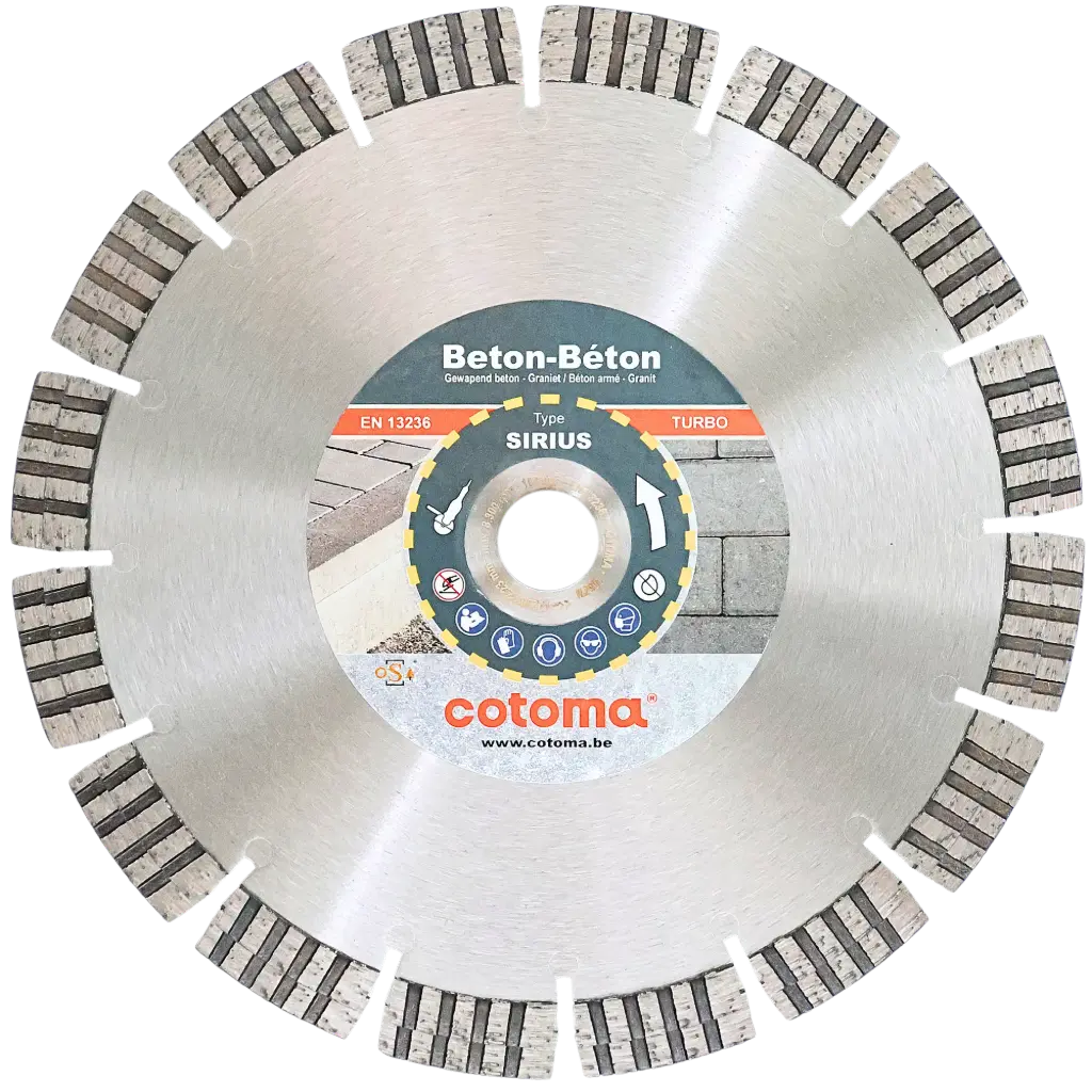 SIRIUS-230-22,23 Diamantzaag gewapend beton en graniet TURBO