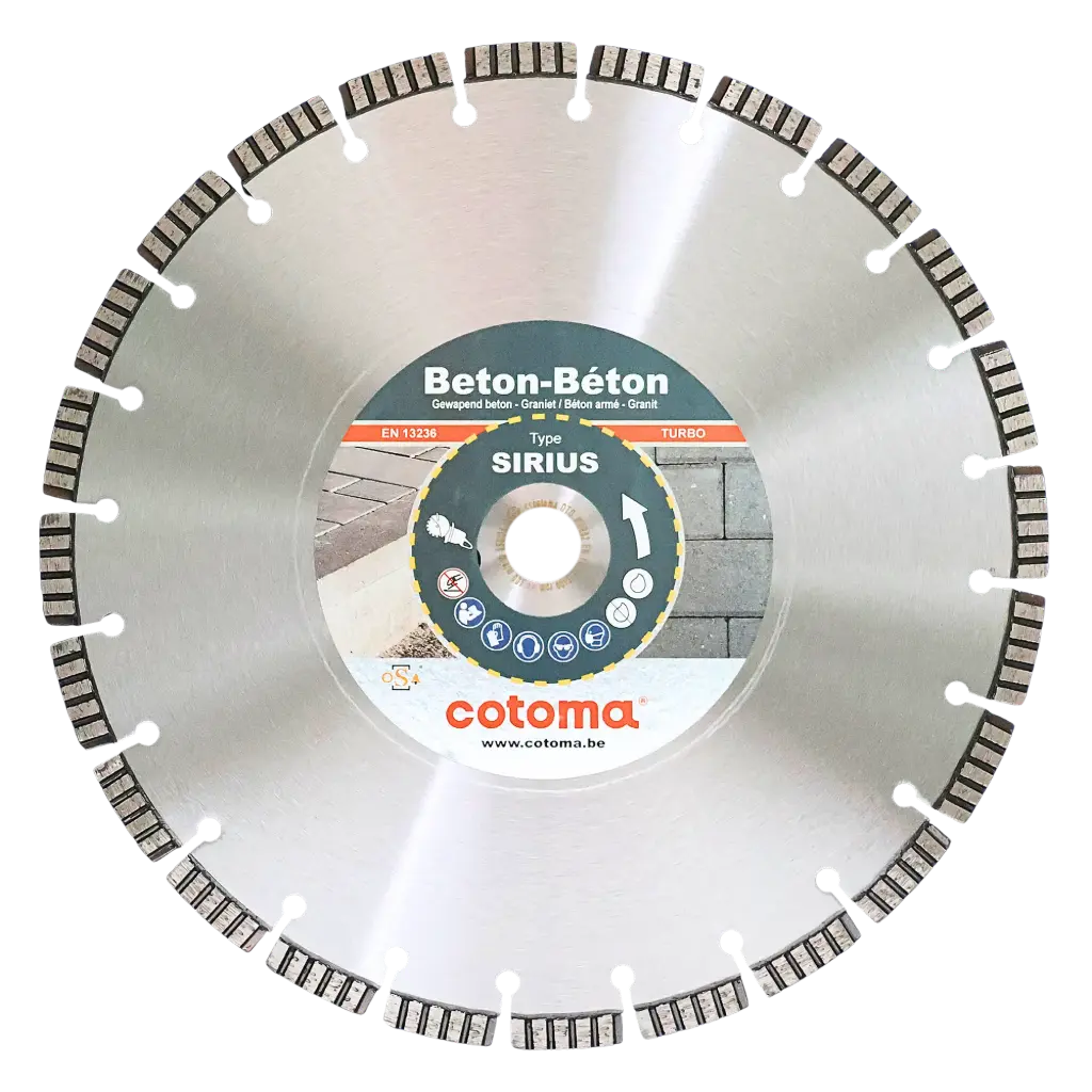 SIRIUS-400-25,4 Diamantzaag gewapend beton en graniet TURBO