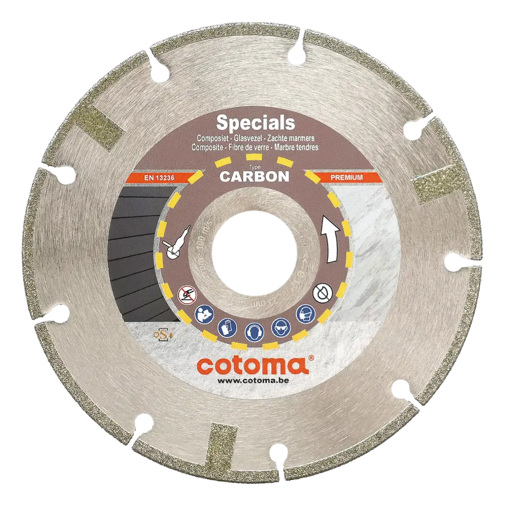 CARBON-125-22,23 Diamantzaag kunststof, zachte marmers