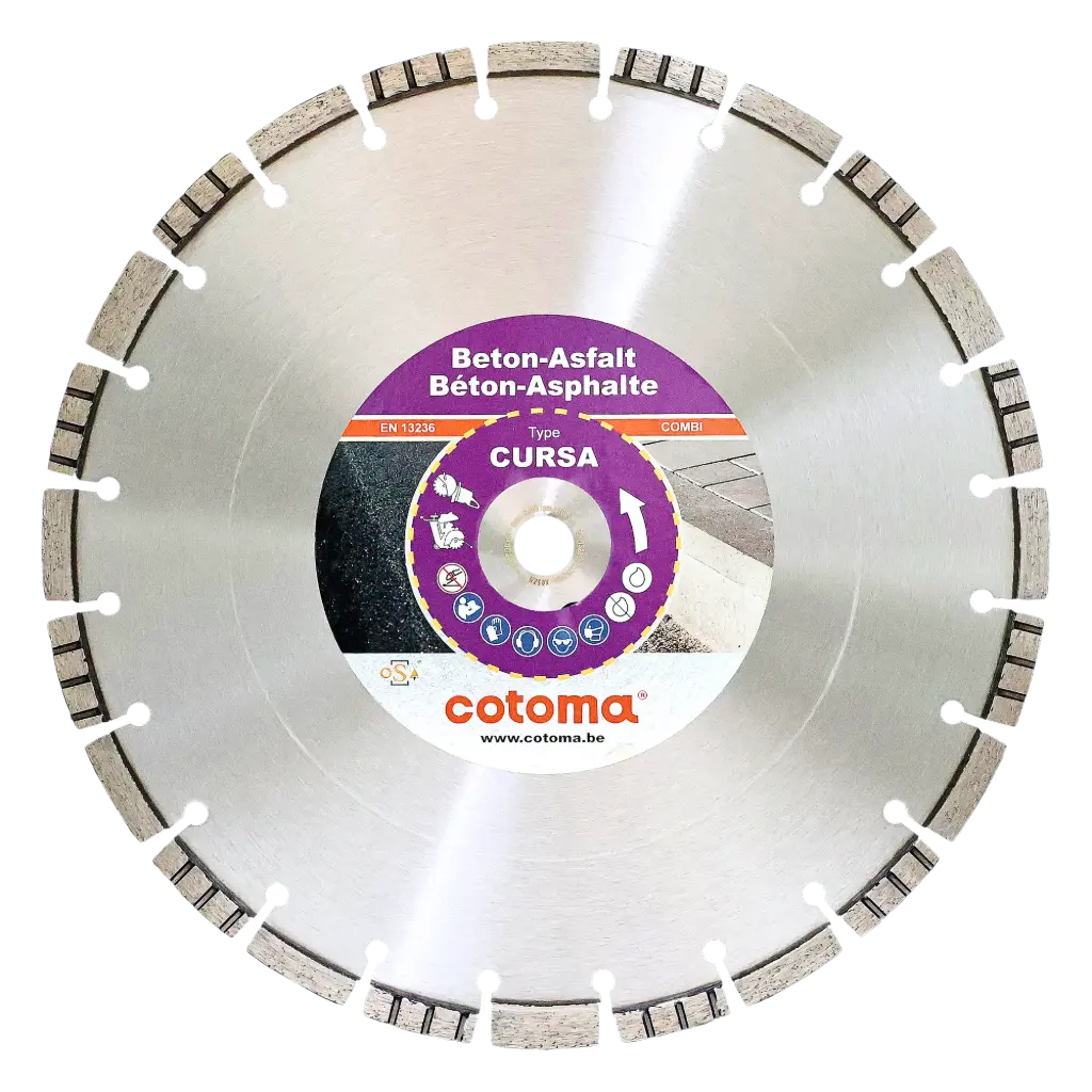 CURSA-350-25,4 Diamantzaag beton-asfalt COMBI