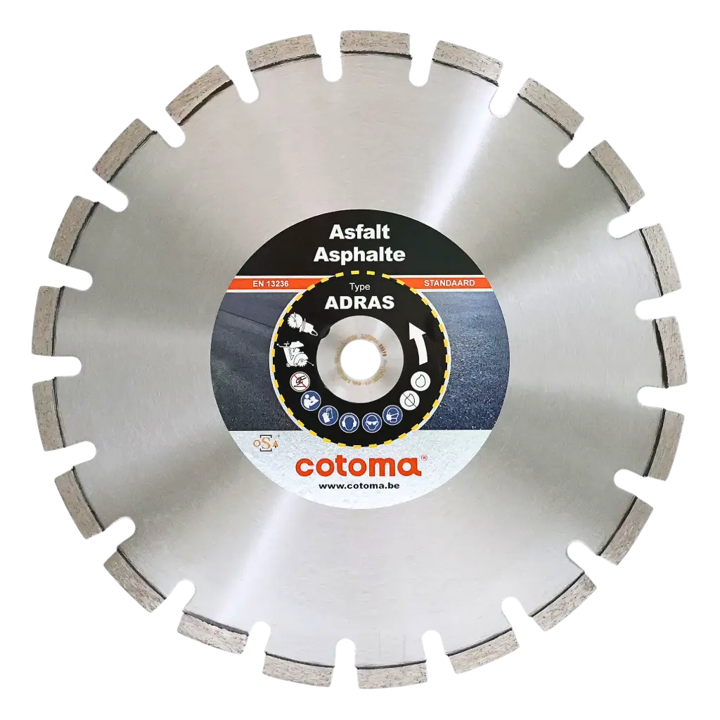 ADRAS-350-25,4 Diamantzaag asfalt STANDAARD