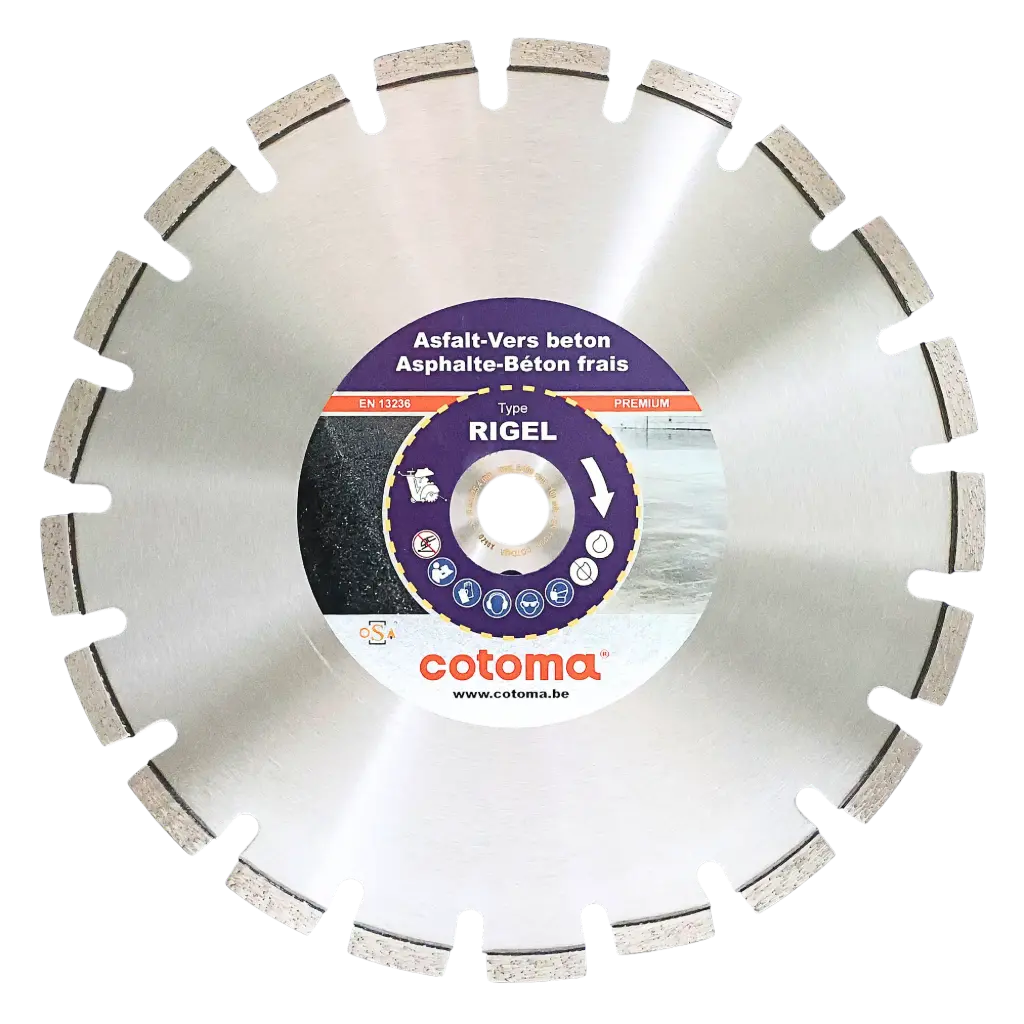 RIGEL-350-25,4 Diamantzaag asfalt-vers beton PREMIUM