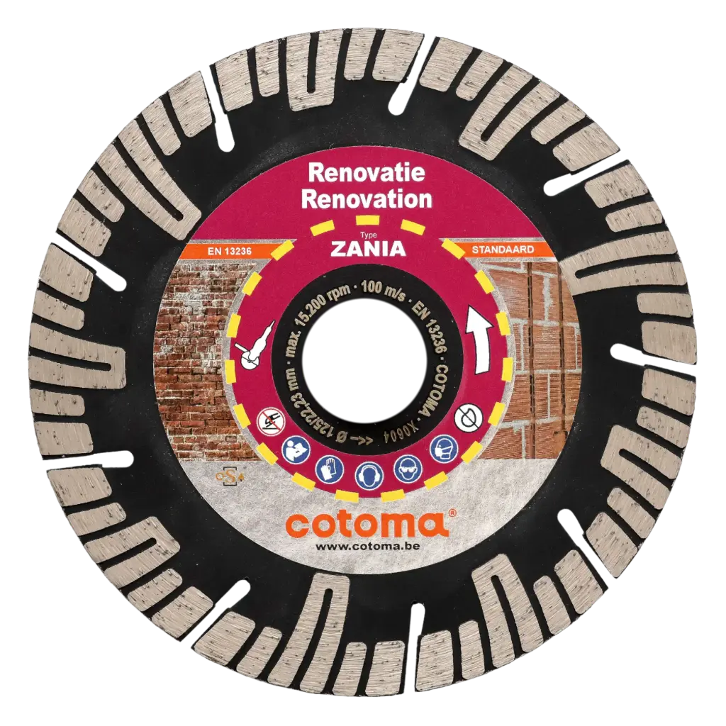 ZANIA-125-22,23 Diamantzaag mortelvoegen, muurwerk