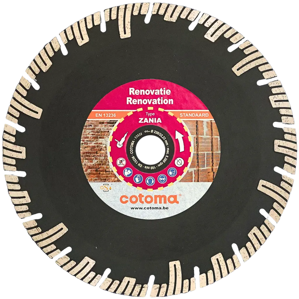 ZANIA-150-22,23 Diamantzaag mortelvoegen, muurwerk