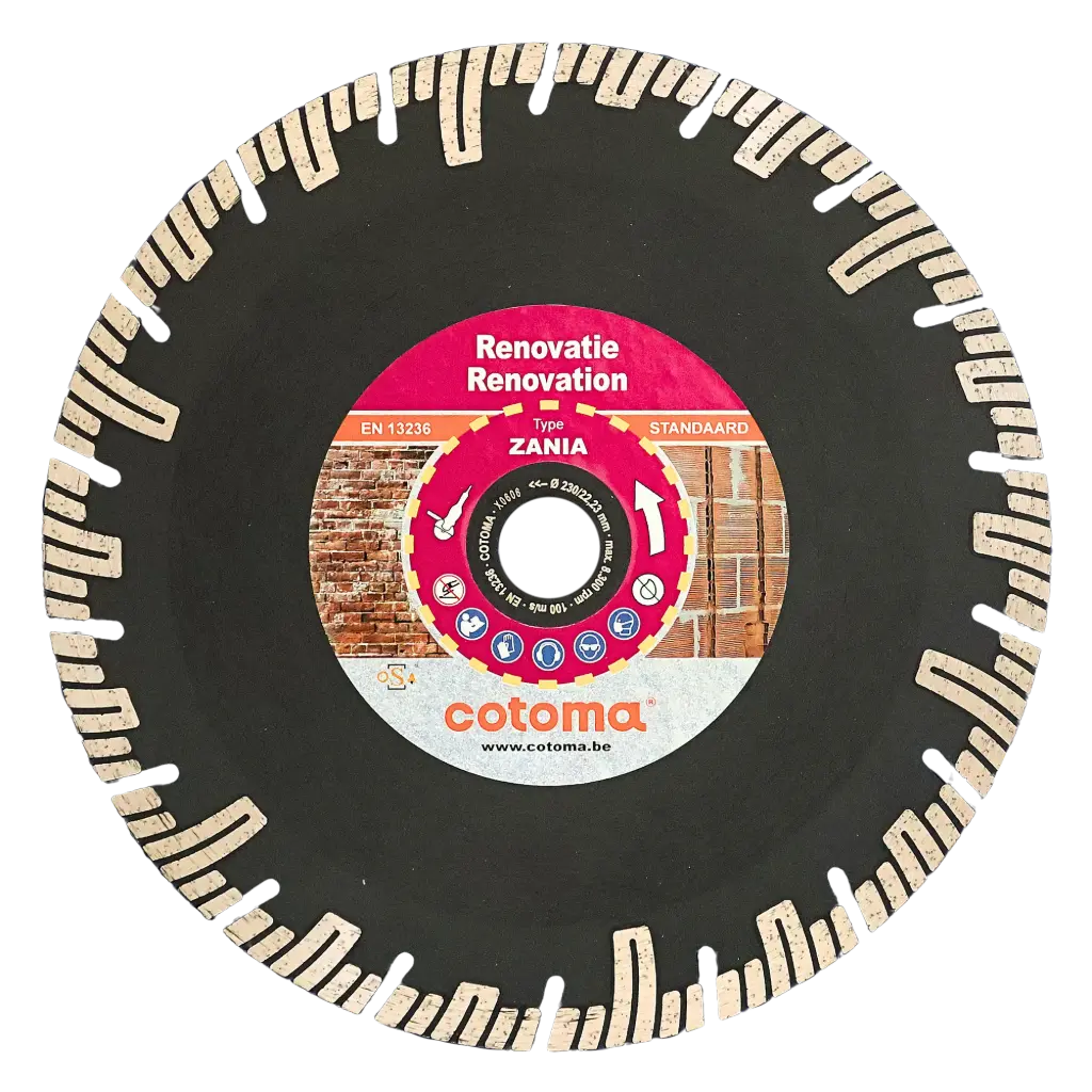 ZANIA-230-22,23 Diamantzaag mortelvoegen, muurwerk