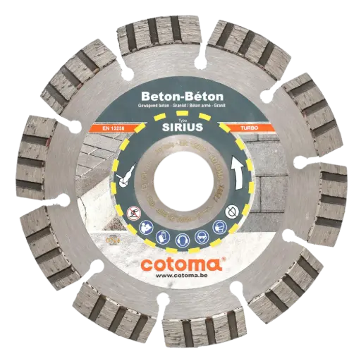 [140115] SIRIUS-115-22,23 Diamantzaag gewapend beton en graniet TURBO