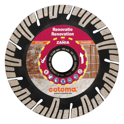 [500125] ZANIA-125-22,23 Diamantzaag mortelvoegen, muurwerk